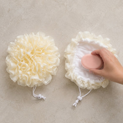 Exfoliating Shower Ball with Built-In Soap Dispenser – 2-in-1 Loofah Body Scrubber
