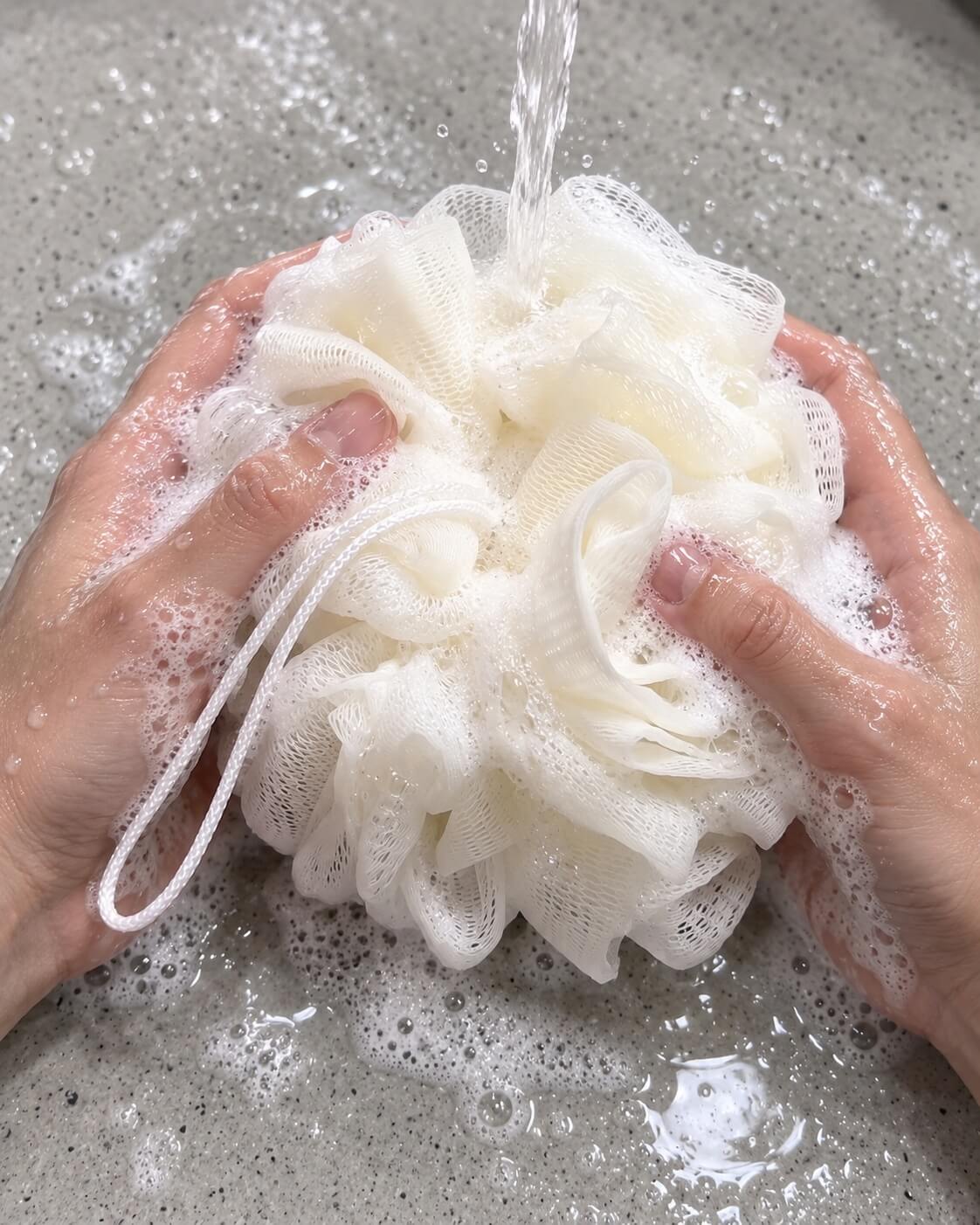 Exfoliating Shower Ball with Built-In Soap Dispenser – 2-in-1 Loofah Body Scrubber
