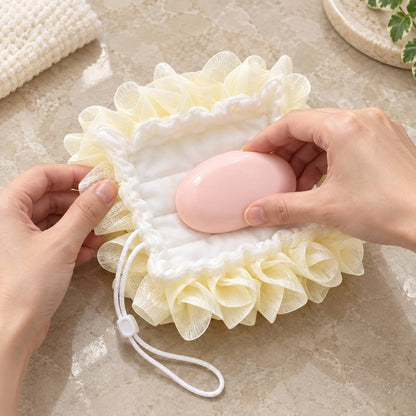 Exfoliating Shower Ball with Built-In Soap Dispenser – 2-in-1 Loofah Body Scrubber